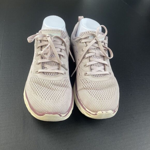 SKECHERS Memory Foam Air Cooled Women’s Run Train Shoes Purple Pink Size 8.5 - Picture 4 of 16